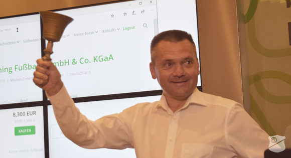 Haching-Aktie: Erster Kurs bei 8,30 €